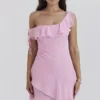 Kalena Cotton Candy Off Shoulder Mini Dress