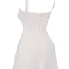 Kara Vintage Cream Mini Dress