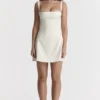 Kara Vintage Cream Mini Dress
