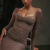 Katarina Smoke Maxi Dress
