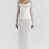 Katarina White Maxi Dress