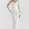 Katarina White Maxi Dress