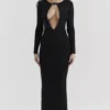 Keeya Black Knit Maxi Dress