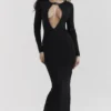 Keeya Black Knit Maxi Dress