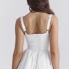 Kelly White Corset Midi Sundress