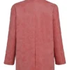 Kiera Warm Pink Vegan Leather Oversized Blazer