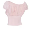 Kitty Baby Pink Gathered Top