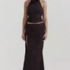 Kyra Cocoa Halter Top