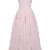 Lady Ballerina Pink Strapless Midi Dress