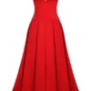 Lady Scarlet Strapless Midi Dress