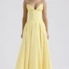 Lady Sunshine Strapless Tulle Midi Dress