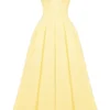 Lady Sunshine Strapless Tulle Midi Dress