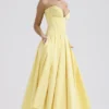Lady Sunshine Strapless Tulle Midi Dress