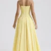 Lady Sunshine Strapless Tulle Midi Dress