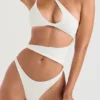Lafayette Ivory Asymmetric Cutout Swimsuit