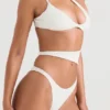 Lafayette Ivory Asymmetric Cutout Swimsuit