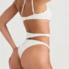 Lafayette Ivory Asymmetric Cutout Swimsuit