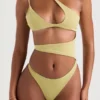 Lafayette Olive Asymmetric Cutout Swimsuit