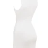 Laguna White Stretch Knit Mini Dress