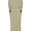 Lailah Artichoke Floral Maxi Skirt