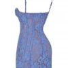 Lala Lavender Lace Mini Dress