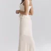 Lana Vintage Cream Cotton Broderie Anglais Maxi Skirt