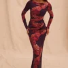 Lanetta Romantic Floral Maxi Dress