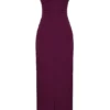 Lani Merlot Corset Maxi Dress