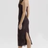 Larra Bitter Chocolate Lace Corset Midi Dress & Bolero