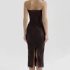 Larra Bitter Chocolate Lace Corset Midi Dress & Bolero