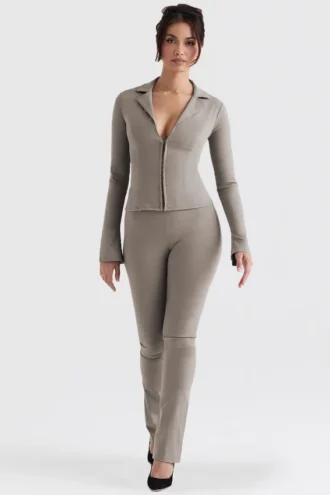 Laurel Smoke High Waisted Trousers