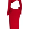 Lavele Red Bow Maxi Dress