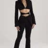Layla Black V-Front Trousers