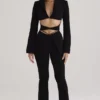 Layla Black V-Front Trousers