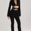 Layla Black V-Front Trousers