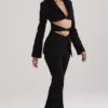Layla Black V-Front Trousers