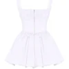 Le Puff White Cotton Tulle Mini Dress