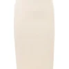 Lena Cream Boucle Pencil Midi Skirt