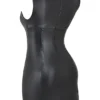 Leola Black Vegan Leather Mini Dress