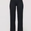 Leona Black Sateen Trousers with Over Skirt