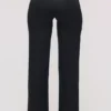 Leona Black Sateen Trousers with Over Skirt