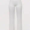 Leona White Sateen Trousers with Over Skirt