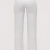 Leona White Sateen Trousers with Over Skirt