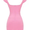 Leonida French Pink Corset Mini Dress