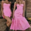 Lil French Pink Floaty Mini Skirt