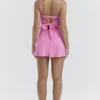Lil French Pink Floaty Mini Skirt