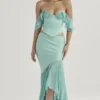 Lila Jade Ruffle Maxi Skirt