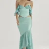 Lila Jade Ruffle Maxi Skirt