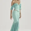 Lila Jade Ruffle Maxi Skirt