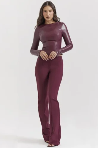 Lillie Wine Trousers